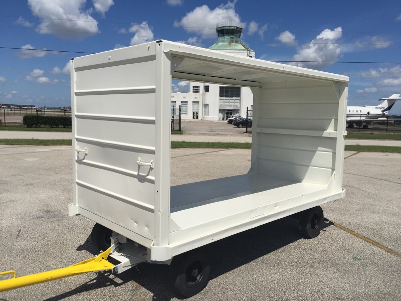 Covered baggage carts 5,500 lbs capacity