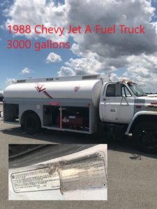 1988 Chevy Jet A Truck – 3000 Gallon Capacity