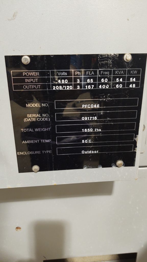 FCX FCXtreme 400 X60 Frequency Converter 60 kVA