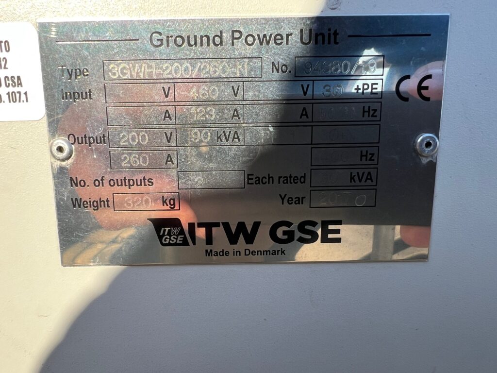 2019 Hobart 90SX240 Hangar GPU
